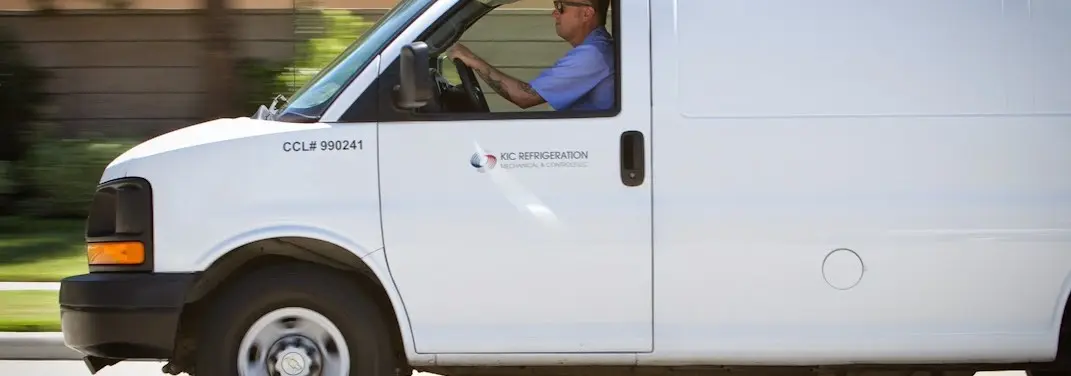 KIC Refrigeration service vehicle serving Chantilly area
